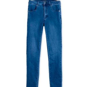 Universal Standard Mid Rise Skinny Jean 32 Inch in True Blue Size 4